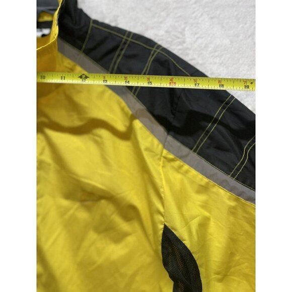 Cannondale Jacket Rain Shell Windbreaker Yellow Size Small - Picture 6 of 11